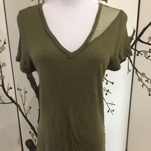 olive green t-shirt